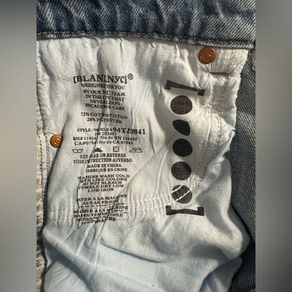 Blank NYC Raw Hem Barrel Jeans, Size 28 - Picture 6 of 6
